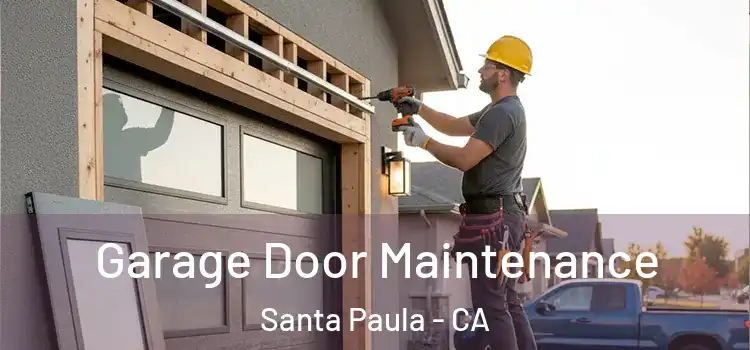Garage Door Maintenance Santa Paula - CA